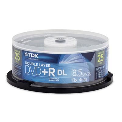 DVD R Double Layer 8.5GB 25pk