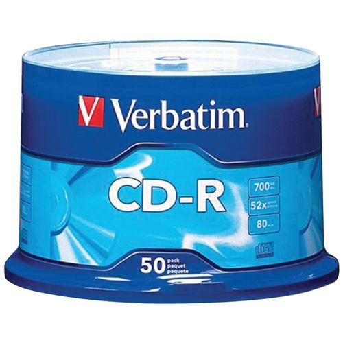 VERBATIM 94691 80-Minute/700MB 52x CD-Rs (50-ct Spindle)