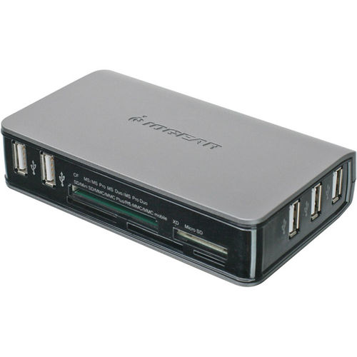 5-Port USB 2.0 Hub and 56-in-1 Card Reader with Mini B Cable
