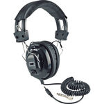 Deluxe Stereo Leatherette Headphones with Mono Volume Control