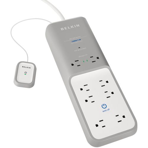 BELKIN CNS08-T-06 8-Outlet Energy-Saving Surge Protector with Timer