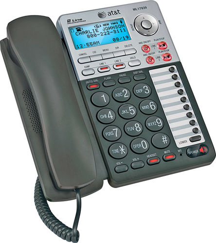 2-Line Speakerphone with Caller ID and Digital Answering System