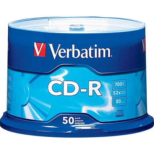52x Write-Once CD-R - 50/pack