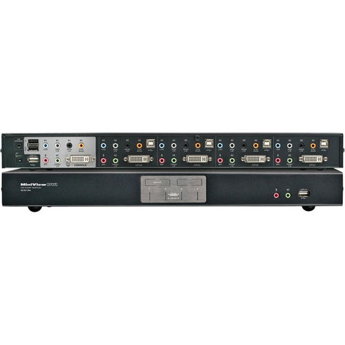 4-Port Dual Link DVI KVMP Switch with 7.1 Audio and Cables