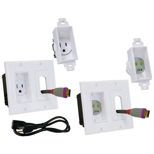 MIDLITE 2A46-W-3 Dcor In-Wall Power Solution Kit