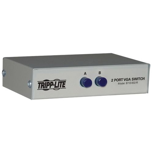 TRIPP LITE B112-002-R 2-Port HD15 VGA/SVGA Push-Button Switch