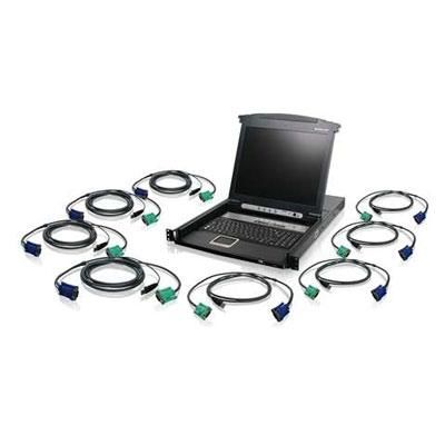 8 Port 17"" LCD KVM w USB Cable