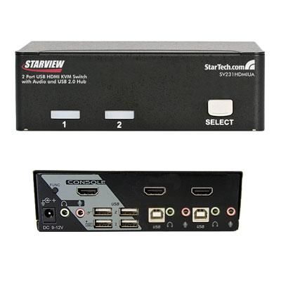 2-Port USB HDMI KVM Switch