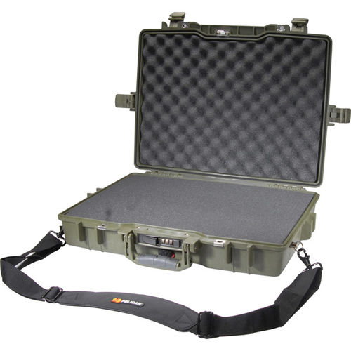 17"" Green Deluxe Notebook Computer Protector Case With Foam