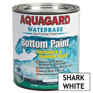 AQUAGARD WATERBASED BOTTOM PAINT QUART SHARK WHITE