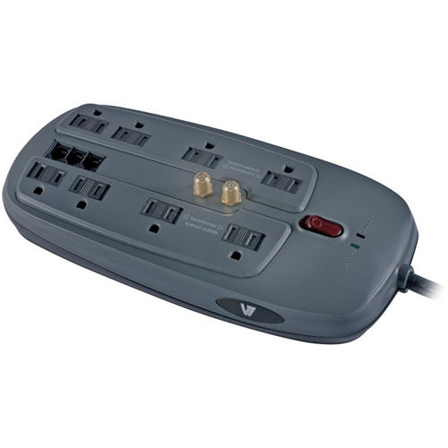 8-Outlet Home And Office Surge Protector With Phone And Coax Protection