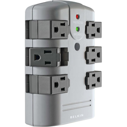 6-Outlet Pivot-Plug Surge Protector