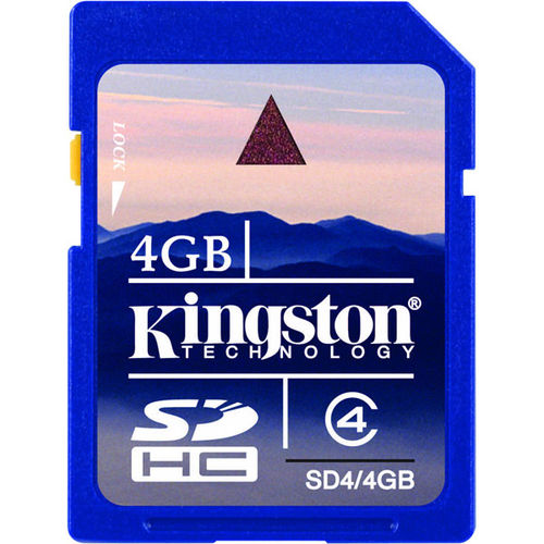 4GB SDHC Memory Card Class 4