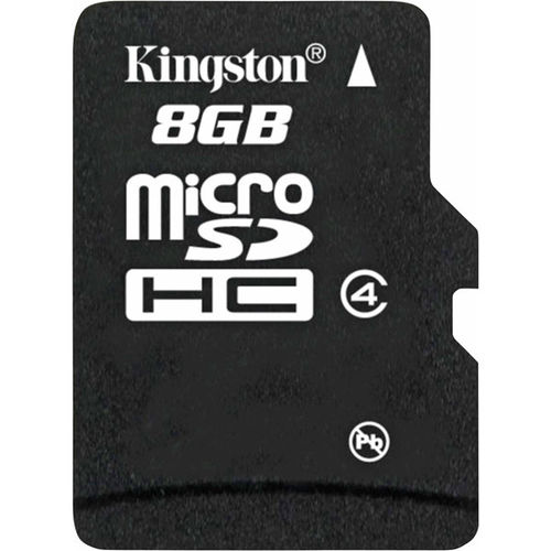 8GB microSDHC Memory Card with SD Adapter