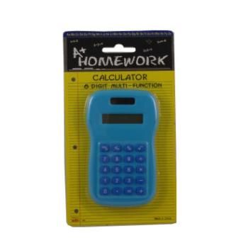 Battery Calculator - 8 digit display - Asst. Color Case Pack 48