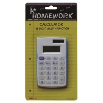 Battery Calculator w/8 Digit Display- Asst Colors Case Pack 48