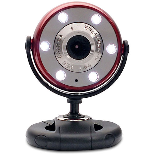 Red/Black 1.3MP WebCam With Night Vision