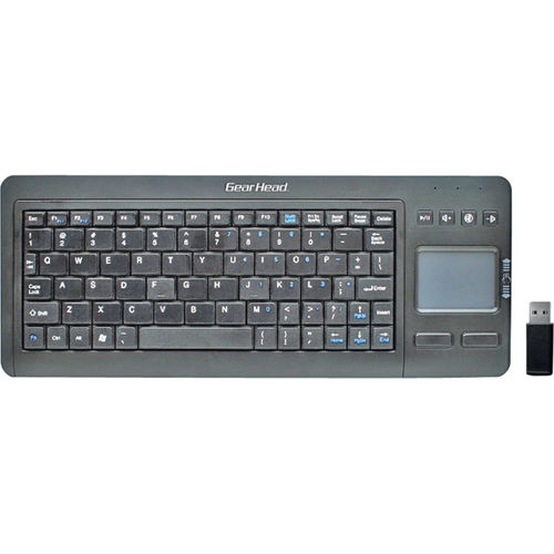 Black 2.4GHz Wireless Mini Smart Touch Keyboard