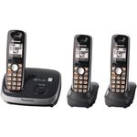 PANASONIC KX-TG6513B DECT 6.0 Cordless Phone System with Caller ID (3-handset system)