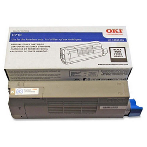 Black Toner Cartridge for Okidata C710 Series Printers
