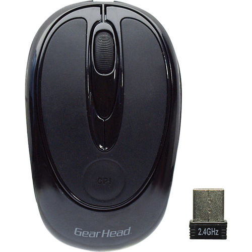Black 2.4GHz Wireless Optical Nano Mouse