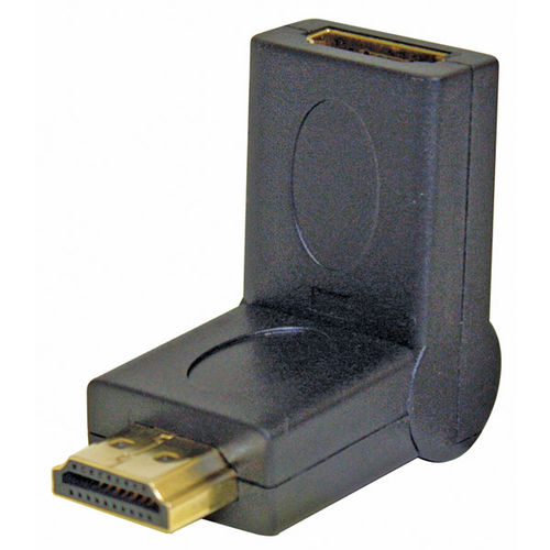 180 Adjustable HDMI Male To Female Right Angle Adapter