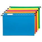 Poly Laminate Hanging Folders, Legal, Assorted, 20/Box