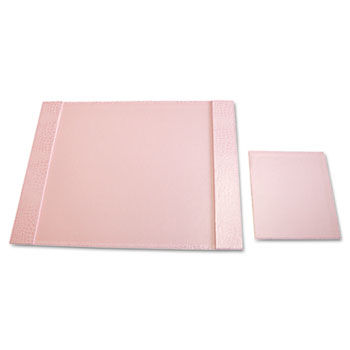 Eco-Friendly Croc Embossed Desk Pads and Mouse Pads, 24 1/2 x 19, Pink