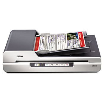 GT-1500 Flatbed Color Image Scanner, 600dpi, Manual Paper Feeder