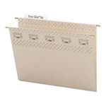 Tuff Hanging Folder with Easy Slide Tab, Letter, Steel Gray, 18/Pack