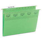 Tuff Hanging Folder with Easy Slide Tab, Letter, Green, 18/Pack
