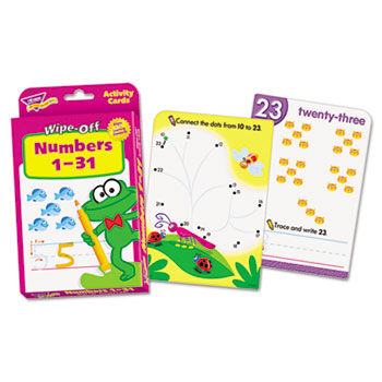 Wipe-Off Activity Cards, Numbers 1-31, 32/Pack
