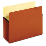 Standard File Pockets, Redrope, 5 1/4 Inch Expansion, Letter, Brown, 10/Box