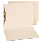 End Tab Folders, One Fastener, Letter, Manila, 50/Box