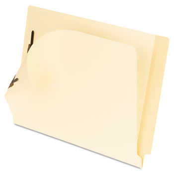 Laminated Tab End Tab Folder with 2 Fasteners, 11 pt Manila, Legal, 50/Box