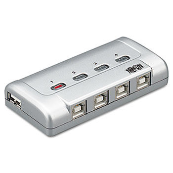 U215-004-R 4-Port USB 2.0 Printer Peripheral Sharing Switch