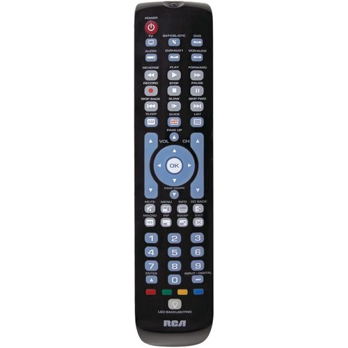RCA RCRN06GR 6-Device Green Backlit Universal Remote