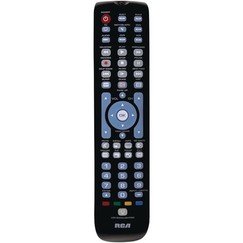 RCA RCRN08GR 8-Device Blue Backlit Universal Remote