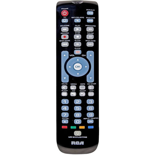 4-Device Universal Remote Control with Green Backlit Keypad