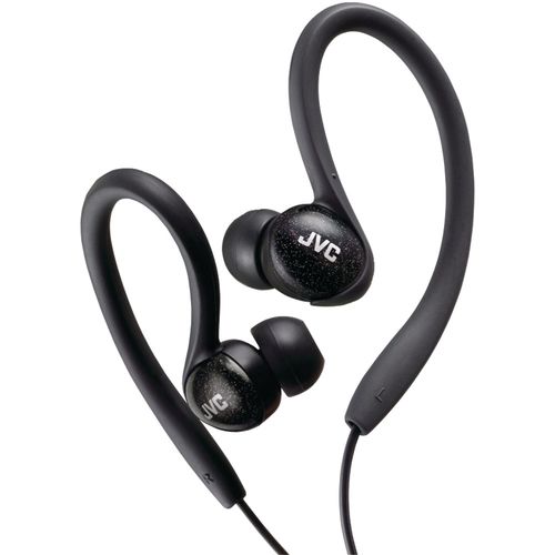 JVC HA-EBX85-Z Ladies' Sport Ear-Clip Headphones (Black)