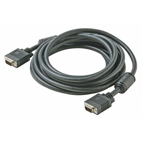 12' Black 3' SVGA DE15HD M/M Monitor Cable
