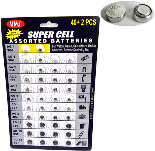 Button Cell Batteries Case Pack 72
