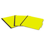 PRESSTEX ColorLife Pressboard, 15 Point, 8 1/2 x 11, Six-Section, Yellow