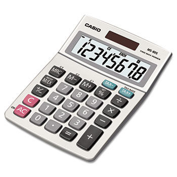 MS-80S Tax and Currency Calculator, 8-Digit LCD