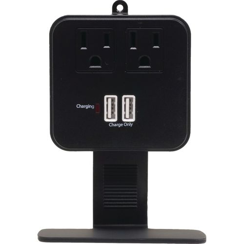 GE 14912 2-Outlet In-Wall Surge Protector with Shelf