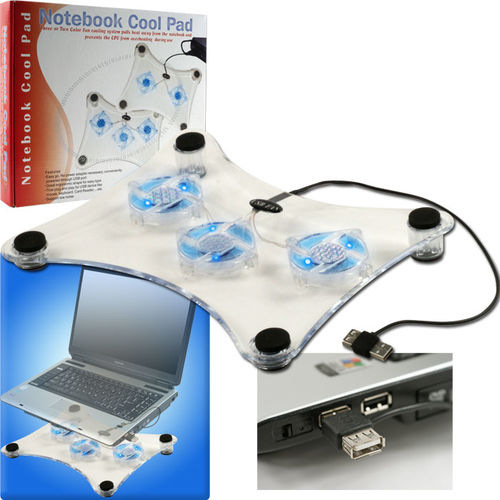 Northwest?  Notebook USB Cooling Pad w/ 3 Fans & 6 LEDs