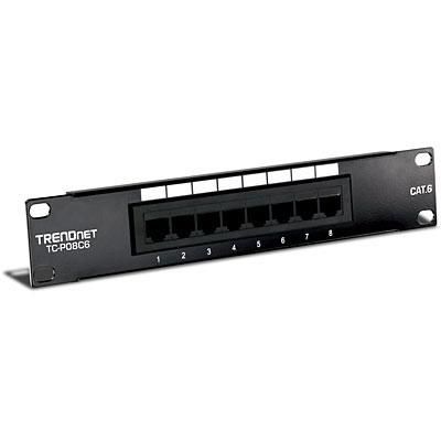 8-Port Cat 6 UTP Patch Panel