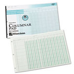 Side-Punched Columnar Pad, 12 8-Unit Columns, Perforated Heading, 11 x 16-3/8