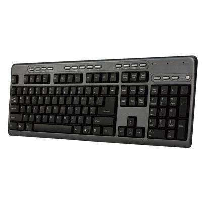 104 Key Keyboard BLK 2 USB Hub