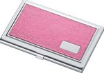 ""Visol """"Lael"""" Hot Pink Synthetic Leather Business Card Case for Women""